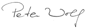 Unterschrift Peter Wolf